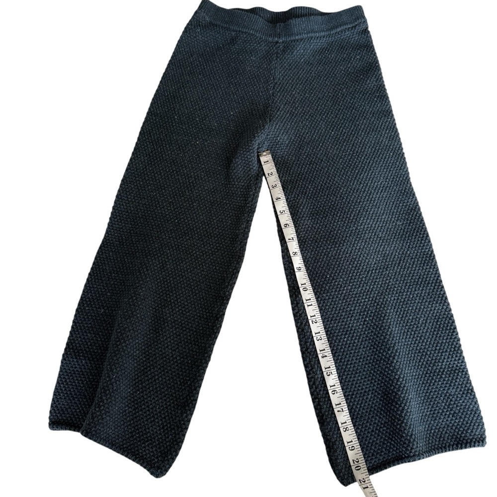 Free People FP Beach XS Pant Blue Hailee Waffle Knit Wide Leg Capri Resort Coast - Picture 8 of 9